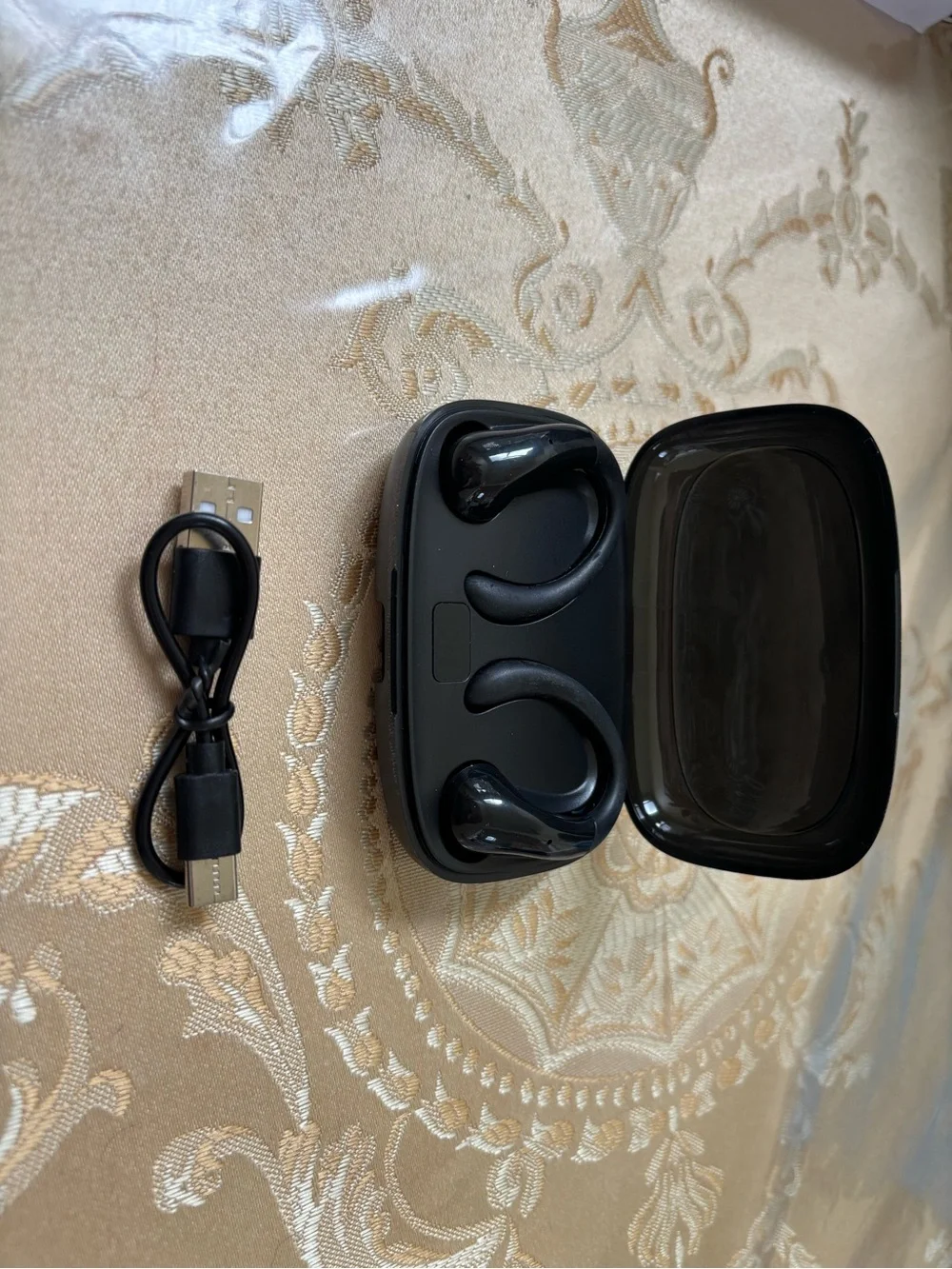 New Wireless Earbuds with Clear Charging Case